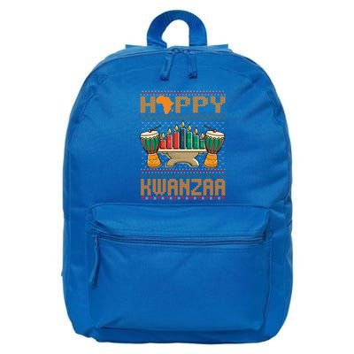Happy Kwanzaa Ugly Christmas Black Christmas African Funny Gift 16 in Basic Backpack