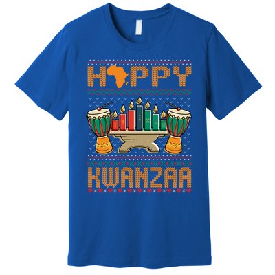 Happy Kwanzaa Ugly Christmas Black Christmas African Funny Gift Premium T-Shirt