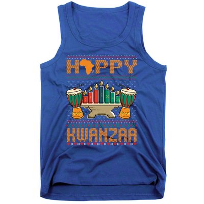 Happy Kwanzaa Ugly Christmas Black Christmas African Funny Gift Tank Top