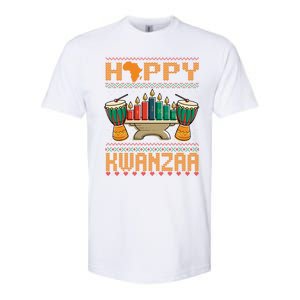 Happy Kwanzaa Ugly Christmas Black Christmas African Funny Gift Softstyle CVC T-Shirt