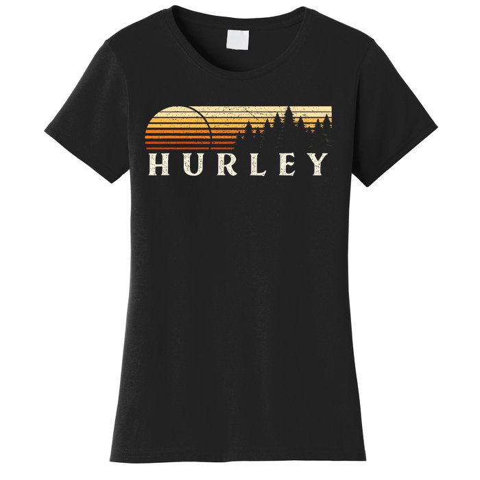 Hurley Ky Vintage Evergreen Sunset Eighties Women's T-Shirt