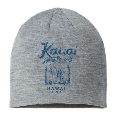 Hawaii Kauai Vintage Hawaiian Surfing Retro Sustainable Beanie