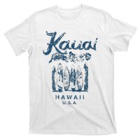 Hawaii Kauai Vintage Hawaiian Surfing Retro T-Shirt