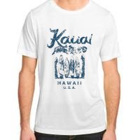 Hawaii Kauai Vintage Hawaiian Surfing Retro Adult ChromaSoft Performance T-Shirt