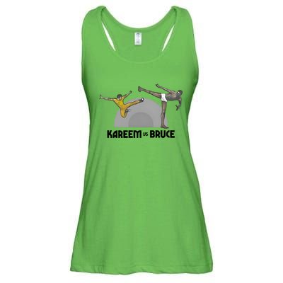 HornetsSpurs Kareem Vs Bruce Ladies Essential Flowy Tank