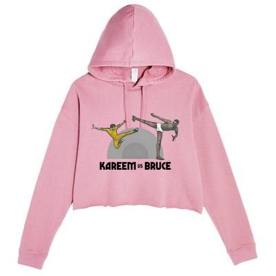 HornetsSpurs Kareem Vs Bruce Crop Fleece Hoodie