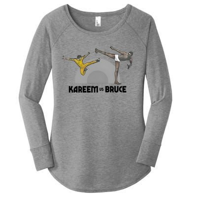 HornetsSpurs Kareem Vs Bruce Women's Perfect Tri Tunic Long Sleeve Shirt