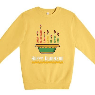 Happy Kwanzaa Kids 7 Principles of Kwanzaa Dec 26 - Jan 1 Premium Crewneck Sweatshirt