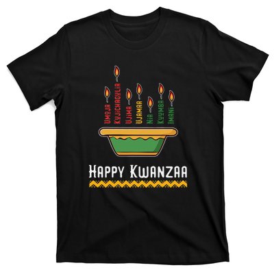 Happy Kwanzaa Kids 7 Principles of Kwanzaa Dec 26 - Jan 1 T-Shirt