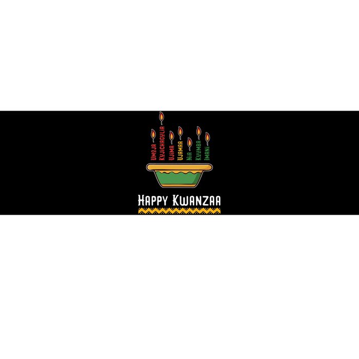 Happy Kwanzaa Kids 7 Principles of Kwanzaa Dec 26 - Jan 1 Bumper Sticker