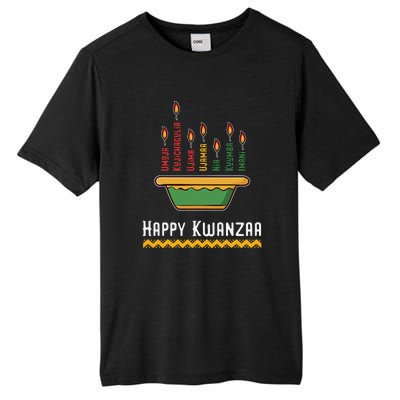 Happy Kwanzaa Kids 7 Principles of Kwanzaa Dec 26 - Jan 1 Tall Fusion ChromaSoft Performance T-Shirt