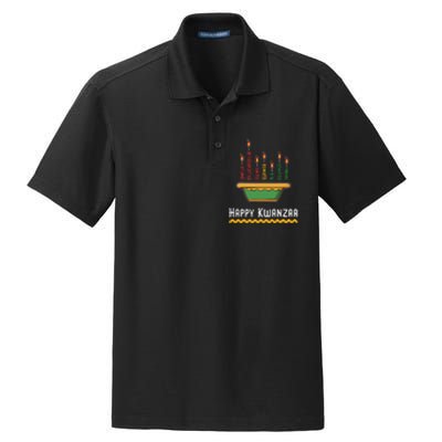 Happy Kwanzaa Kids 7 Principles of Kwanzaa Dec 26 - Jan 1 Dry Zone Grid Polo