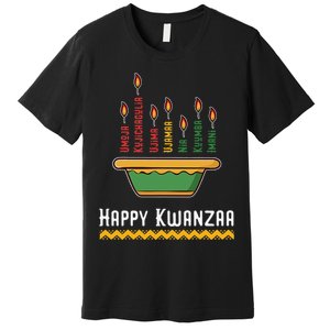 Happy Kwanzaa Kids 7 Principles of Kwanzaa Dec 26 - Jan 1 Premium T-Shirt