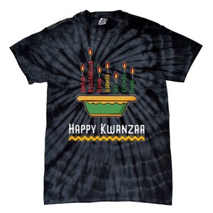 Happy Kwanzaa Kids 7 Principles of Kwanzaa Dec 26 - Jan 1 Tie-Dye T-Shirt