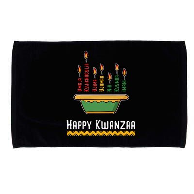 Happy Kwanzaa Kids 7 Principles of Kwanzaa Dec 26 - Jan 1 Microfiber Hand Towel