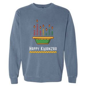 Happy Kwanzaa Kids 7 Principles of Kwanzaa Dec 26 - Jan 1 Garment-Dyed Sweatshirt