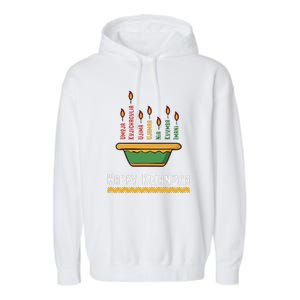 Happy Kwanzaa Kids 7 Principles of Kwanzaa Dec 26 - Jan 1 Garment-Dyed Fleece Hoodie