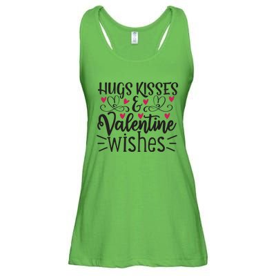 Hugs Kisses Valentine Wishes Ladies Essential Flowy Tank