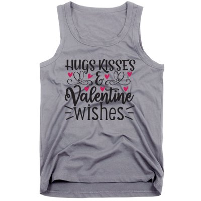 Hugs Kisses Valentine Wishes Tank Top