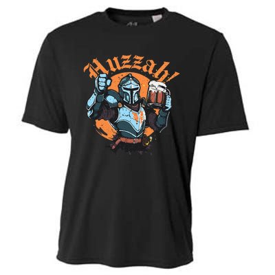 Huzzah Knight With Mead Funny Ren Faire Cooling Performance Crew T-Shirt