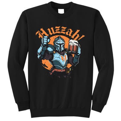 Huzzah Knight With Mead Funny Ren Faire Sweatshirt