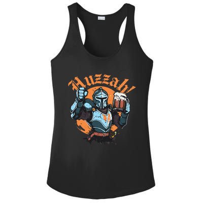 Huzzah Knight With Mead Funny Ren Faire Ladies PosiCharge Competitor Racerback Tank