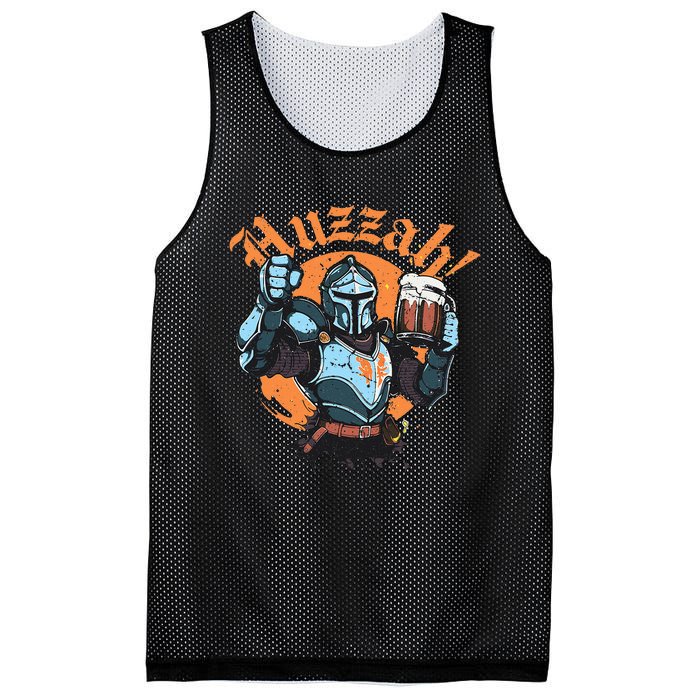 Huzzah Knight With Mead Funny Ren Faire Mesh Reversible Basketball Jersey Tank