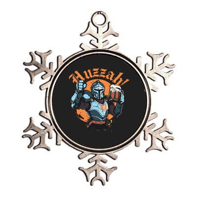 Huzzah Knight With Mead Funny Ren Faire Metallic Star Ornament