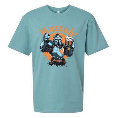 Huzzah Knight With Mead Funny Ren Faire Sueded Cloud Jersey T-Shirt