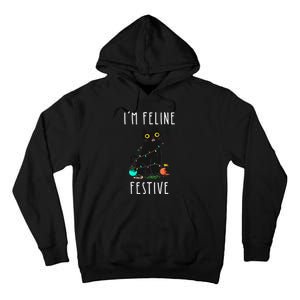 Hilarious Kitty Xmas Celebration Tall Hoodie