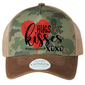 Hugs & Kisses XOXO Valentine's Day Gift Legacy Tie Dye Trucker Hat