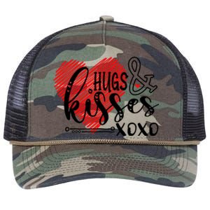 Hugs & Kisses XOXO Valentine's Day Gift Retro Rope Trucker Hat Cap