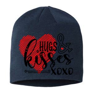 Hugs & Kisses XOXO Valentine's Day Gift Sustainable Beanie