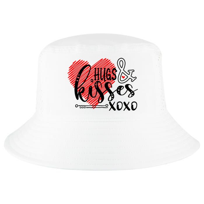 Hugs & Kisses XOXO Valentine's Day Gift Cool Comfort Performance Bucket Hat