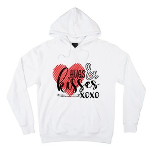 Hugs & Kisses XOXO Valentine's Day Gift Hoodie