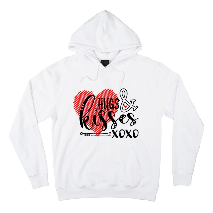 Hugs & Kisses XOXO Valentine's Day Gift Hoodie