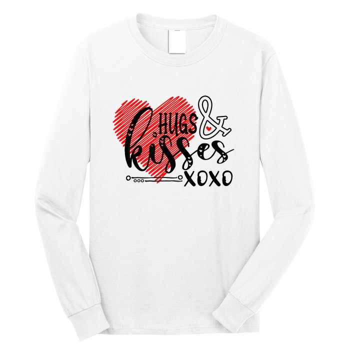 Hugs & Kisses XOXO Valentine's Day Gift Long Sleeve Shirt