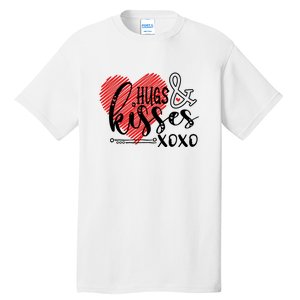 Hugs & Kisses XOXO Valentine's Day Gift Tall T-Shirt