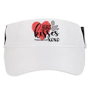 Hugs & Kisses XOXO Valentine's Day Gift Adult Drive Performance Visor