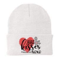 Hugs & Kisses XOXO Valentine's Day Gift Knit Cap Winter Beanie