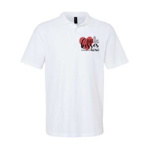 Hugs & Kisses XOXO Valentine's Day Gift Softstyle Adult Sport Polo