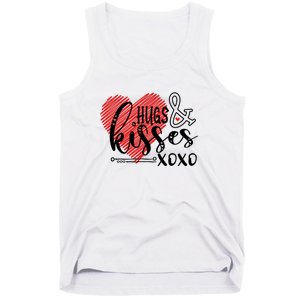 Hugs & Kisses XOXO Valentine's Day Gift Tank Top