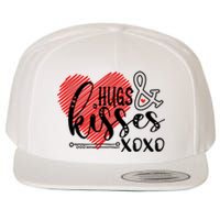 Hugs & Kisses XOXO Valentine's Day Gift Wool Snapback Cap