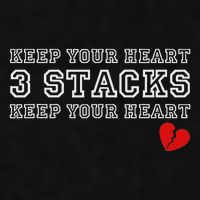 Heartbreak Keep Your Heart Three Stacks Ladies PosiCharge Tri-Blend Wicking Tank