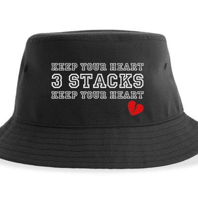 Heartbreak Keep Your Heart Three Stacks Sustainable Bucket Hat