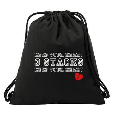 Heartbreak Keep Your Heart Three Stacks Drawstring Bag
