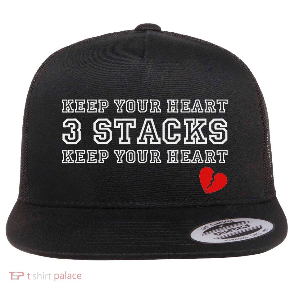 Heartbreak Keep Your Heart Three Stacks Flatbill Hat