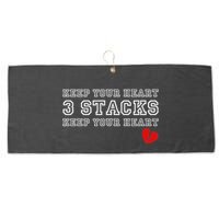 Heartbreak Keep Your Heart Three Stacks Large Microfiber Waffle Golf Towel