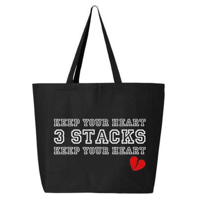 Heartbreak Keep Your Heart Three Stacks 25L Jumbo Tote