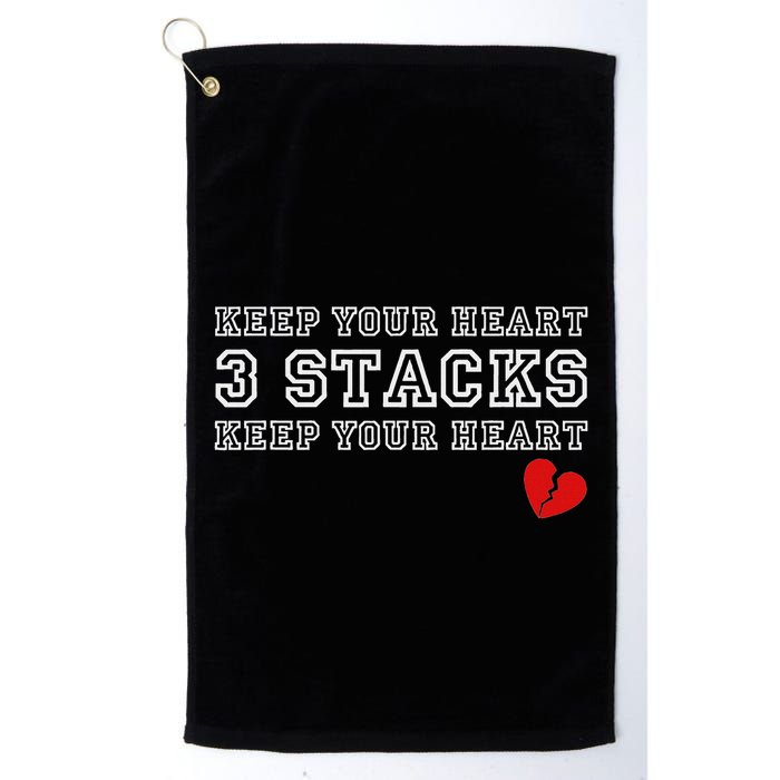 Heartbreak Keep Your Heart Three Stacks Golf Towel